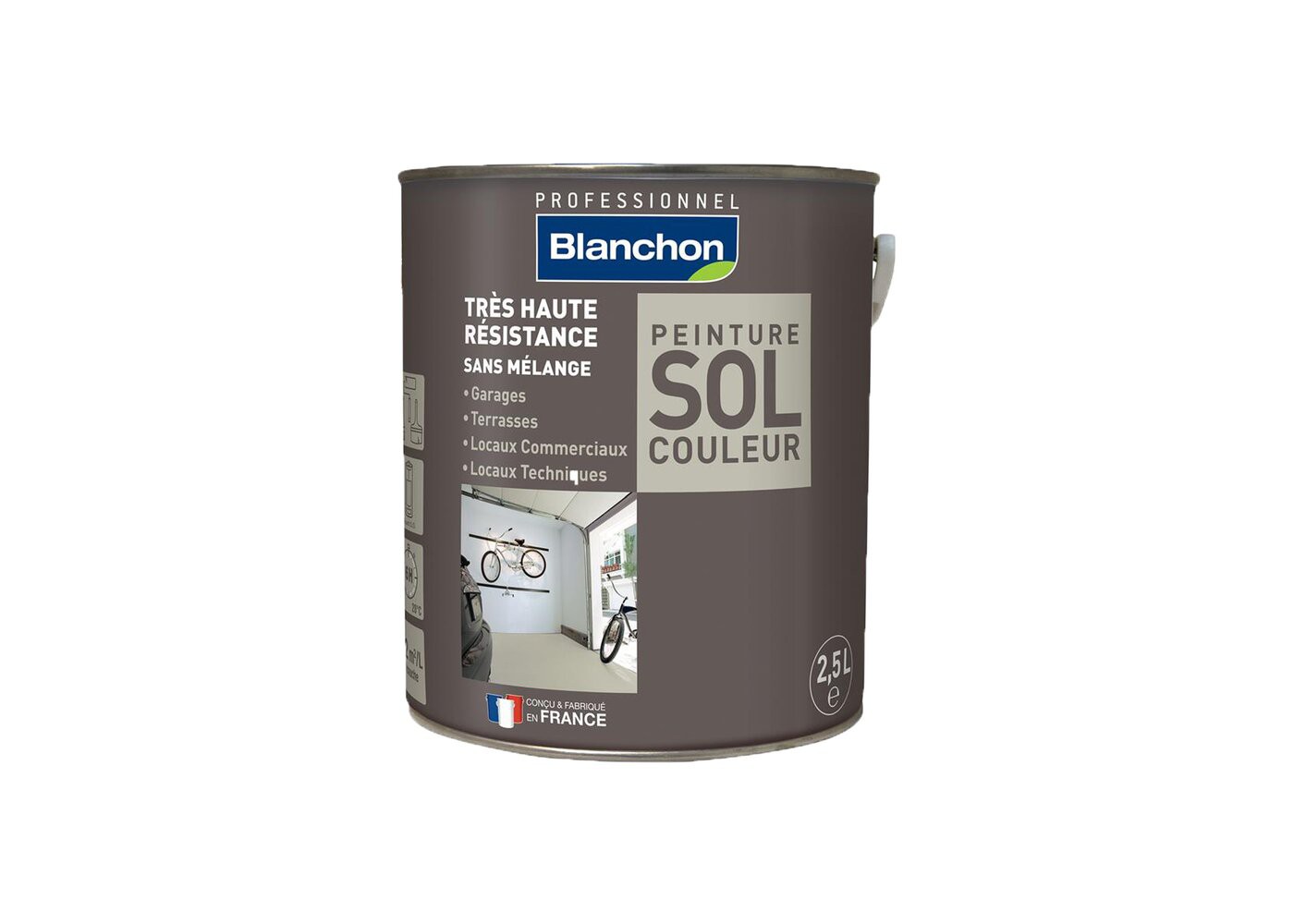 Peinture sol polyur&eacute;thane gris clair