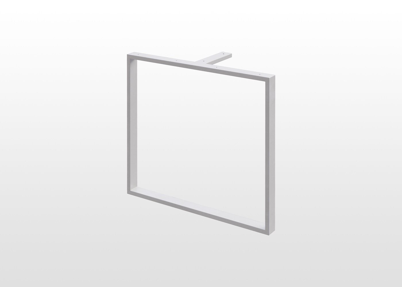 Pied De Table Delta Light Acier Peinture Epoxy Blanc Mat Ral 60x800x700