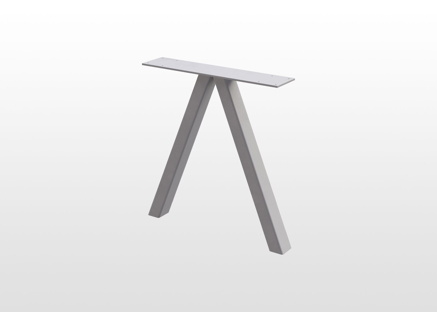 Pied De Table Dolbeau Acier Peinture Epoxy Blanc Mat 60x650x700