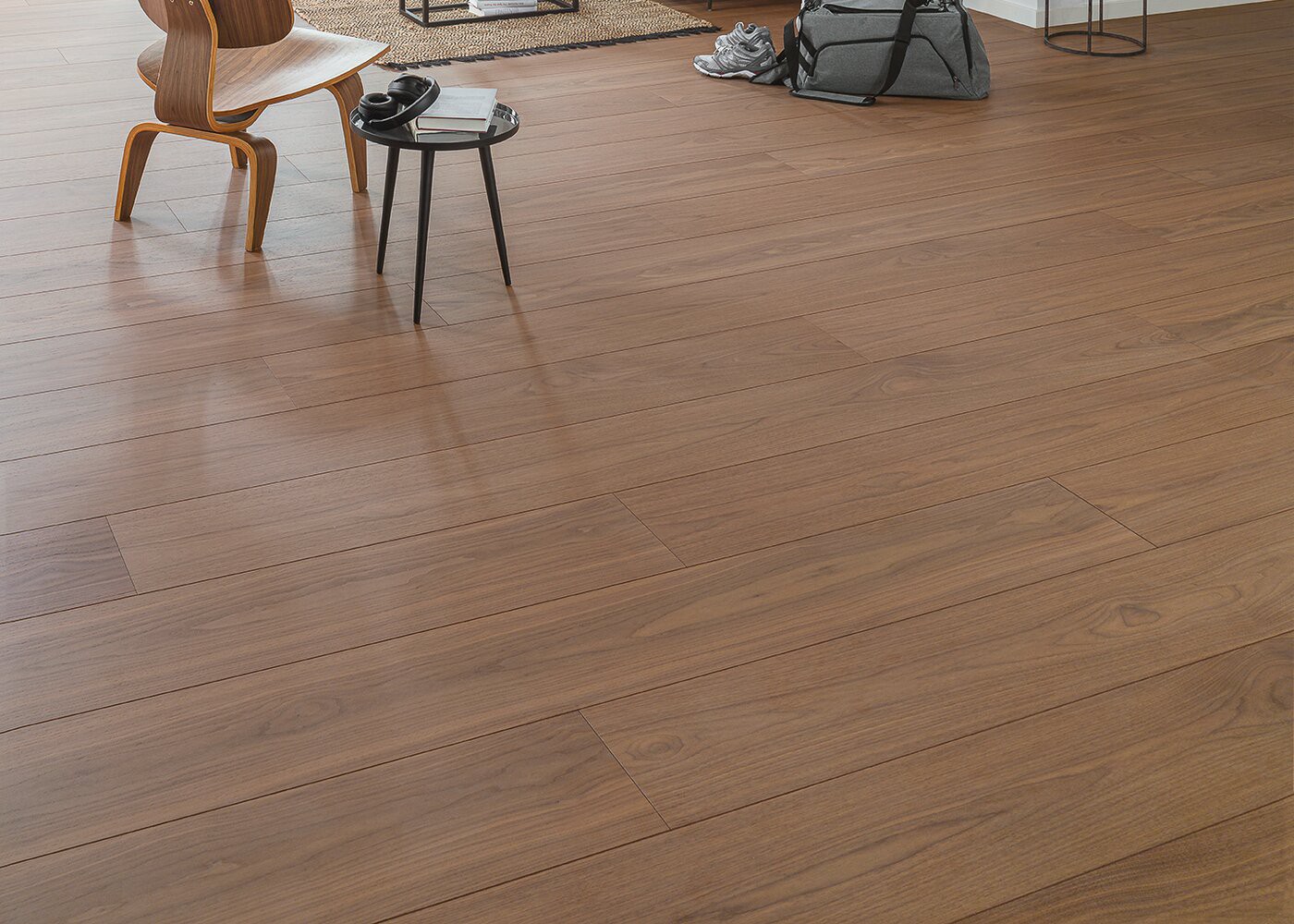 Sol plaqué bois Noyer Alaska brossé vernis extra-mat - Summit - Select 10x233x2050