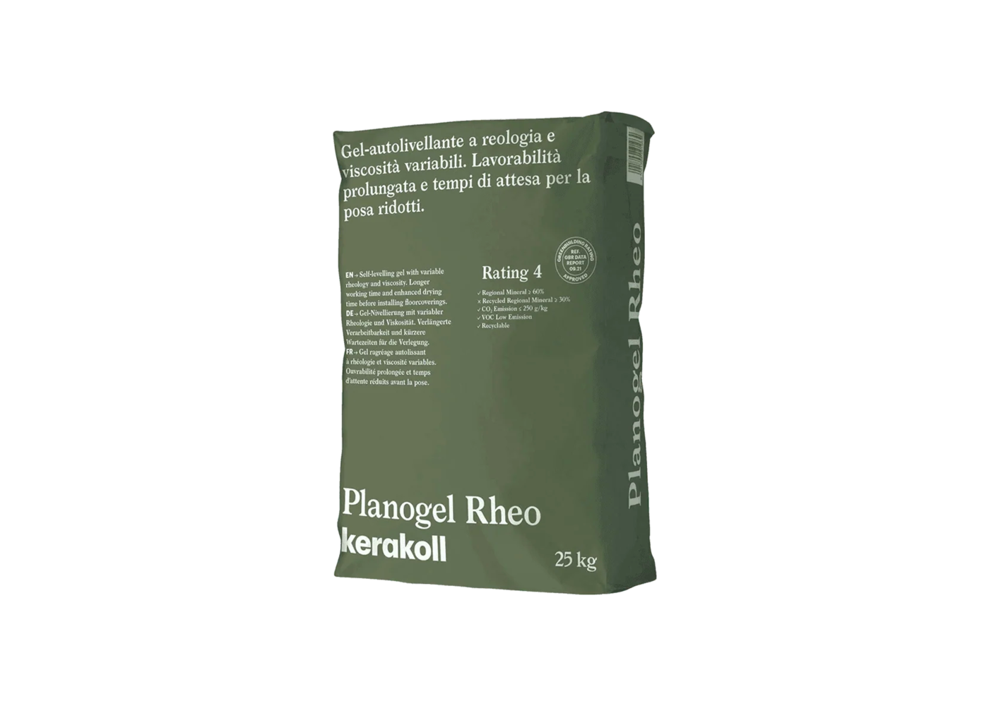 Ragréage Planogel fibré Rheo P4S (rattrapage de niveau de 1 à 30mm) 25 kg