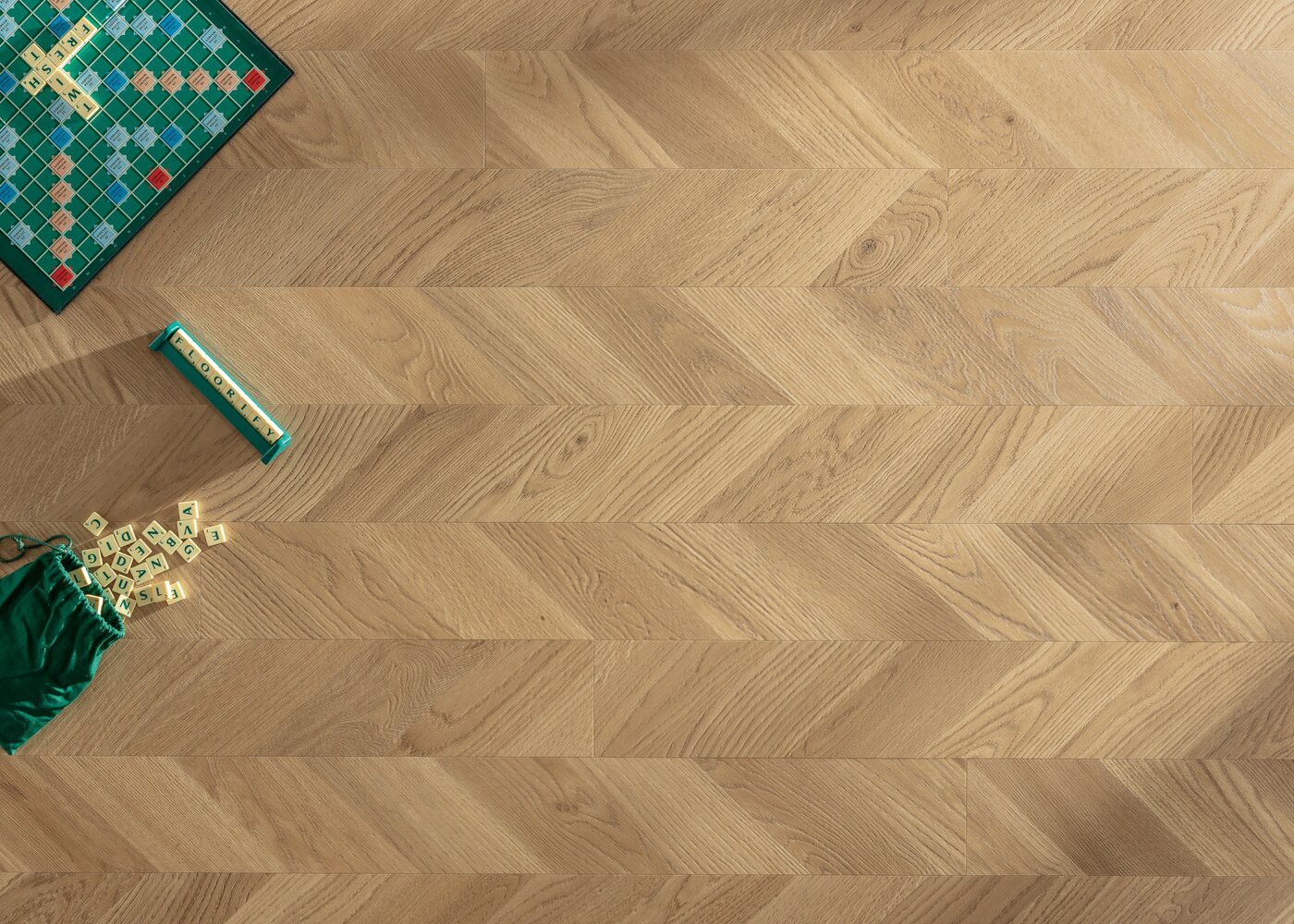 Vinyle rigide Chêne Toblerone passage commercial 4.5x123x1524