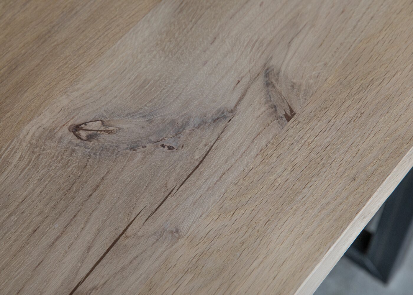 Banc PORTLAND en ch&ecirc;ne massif fran&ccedil;ais &agrave; chants droits - PEFC