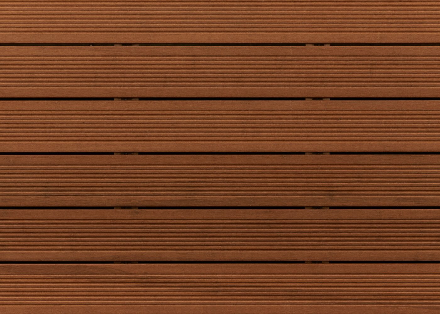 Terrasse Bambou thermochauffé teinte Noisette fixation invisible réversible 20x140x1850