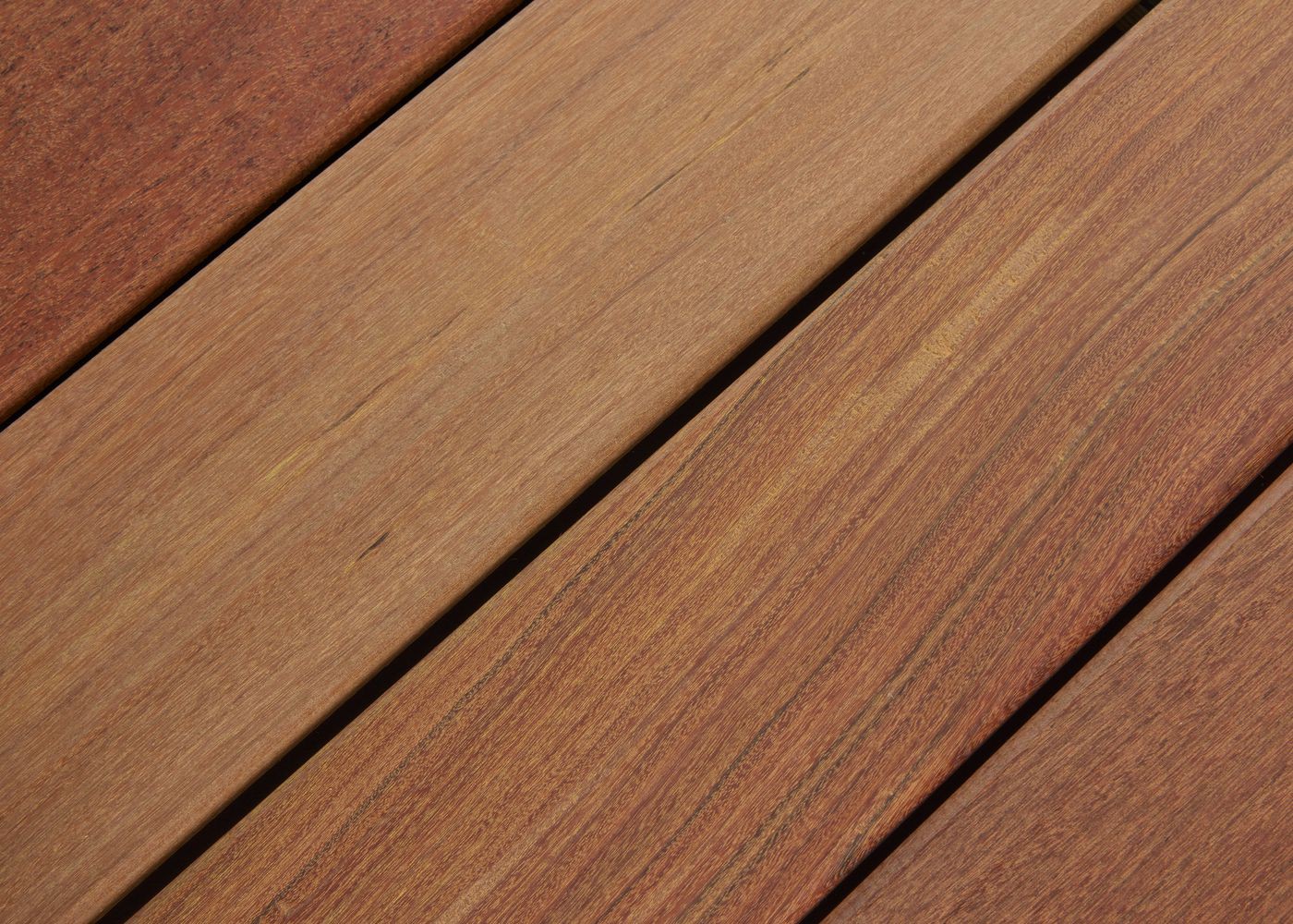 Lame de terrasse Ipé fixation invisible 1 face lisse - rainure et languette bout Lisse 21x100x800-2100