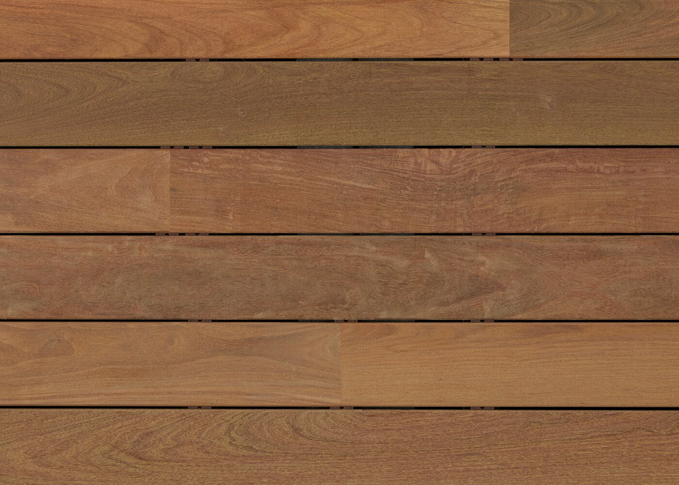 Lame de terrasse Ip&eacute; fixation invisible 1 face lisse - rainure et languette bout Lisse 21x145x800-2100