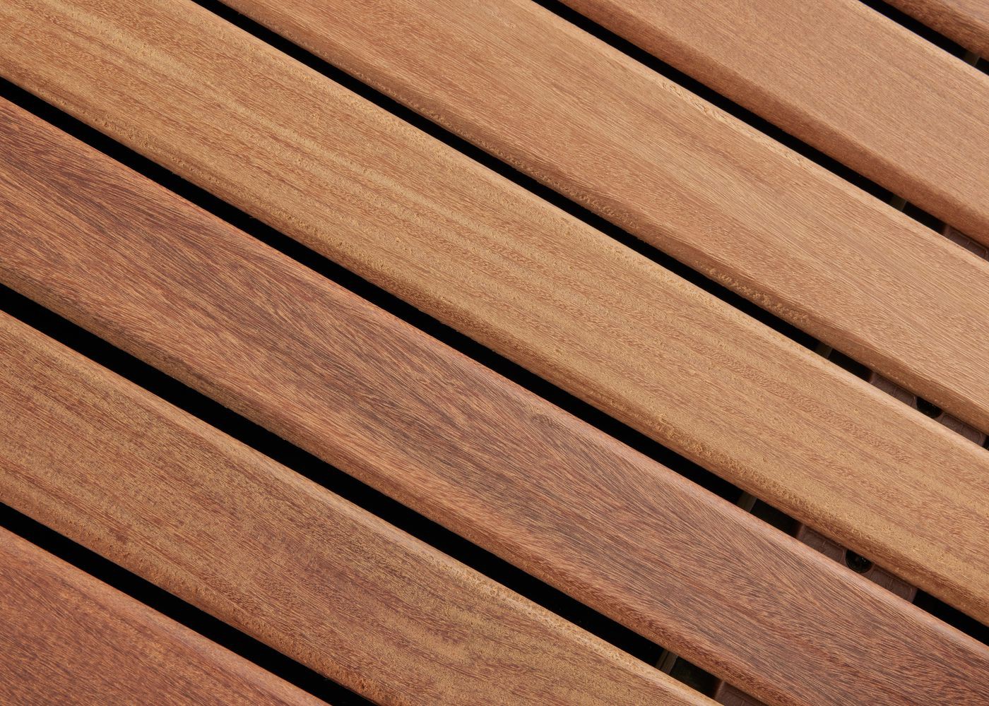 Lame de terrasse Ipé fixation invisible 1 face lisse - rainure et languette bout Lisse 21X45x800-2700