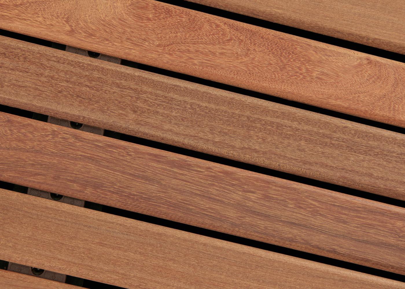 Lame de terrasse Ipé fixation invisible 1 face lisse - rainure et languette bout Lisse 21X45x800-2700