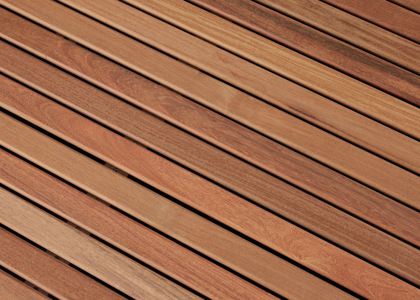 Lame de terrasse Ipé fixation invisible 1 face lisse - rainure et languette bout Lisse 21X45x800-2700