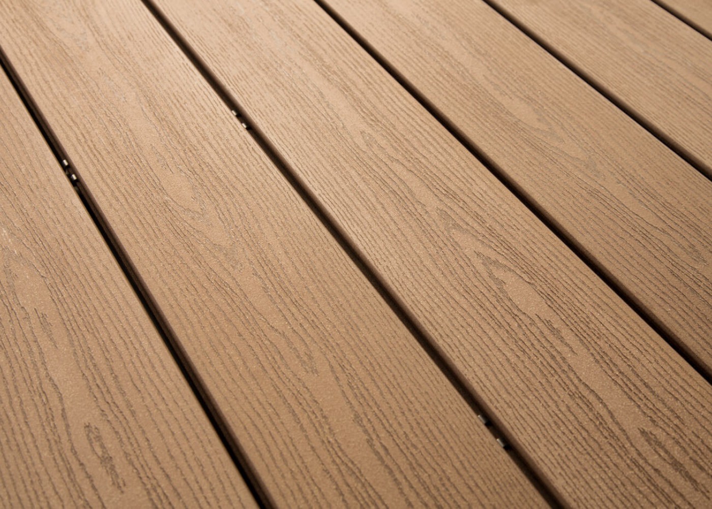 Terrasse composite El&eacute;gance fixation invisible Brun Colorado structur&eacute; 23x138x4000