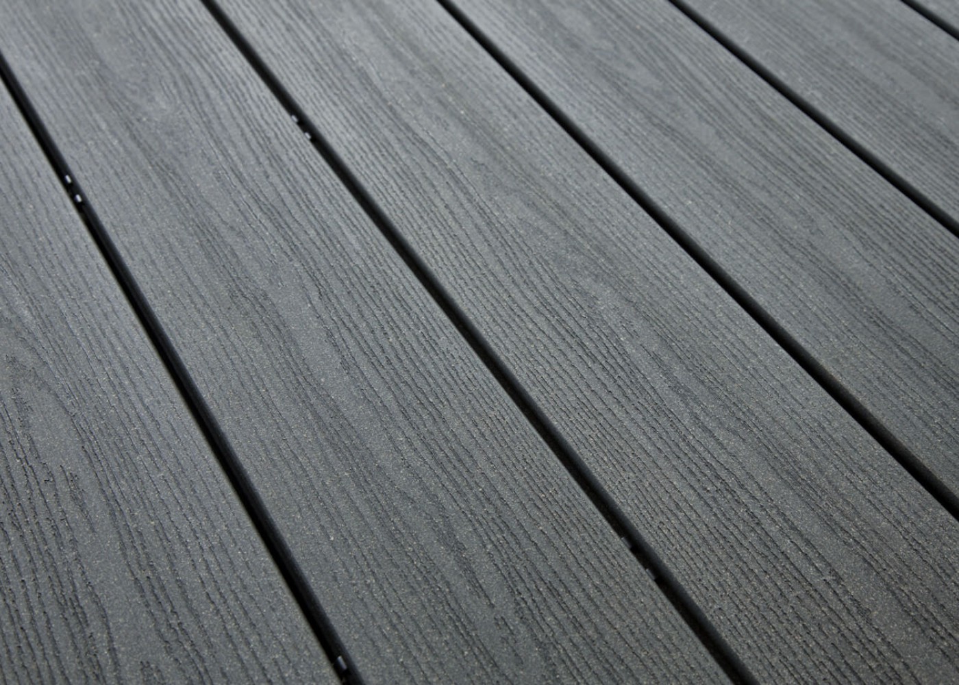 Terrasse composite El&eacute;gance fixation invisible Gris Anthracite structur&eacute; 23x138x4000