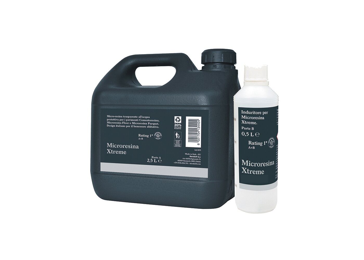 Vernis bi-composant Xtreme pour parquet Retina et Retina Indus Naturel 2,5 + 0.5 L