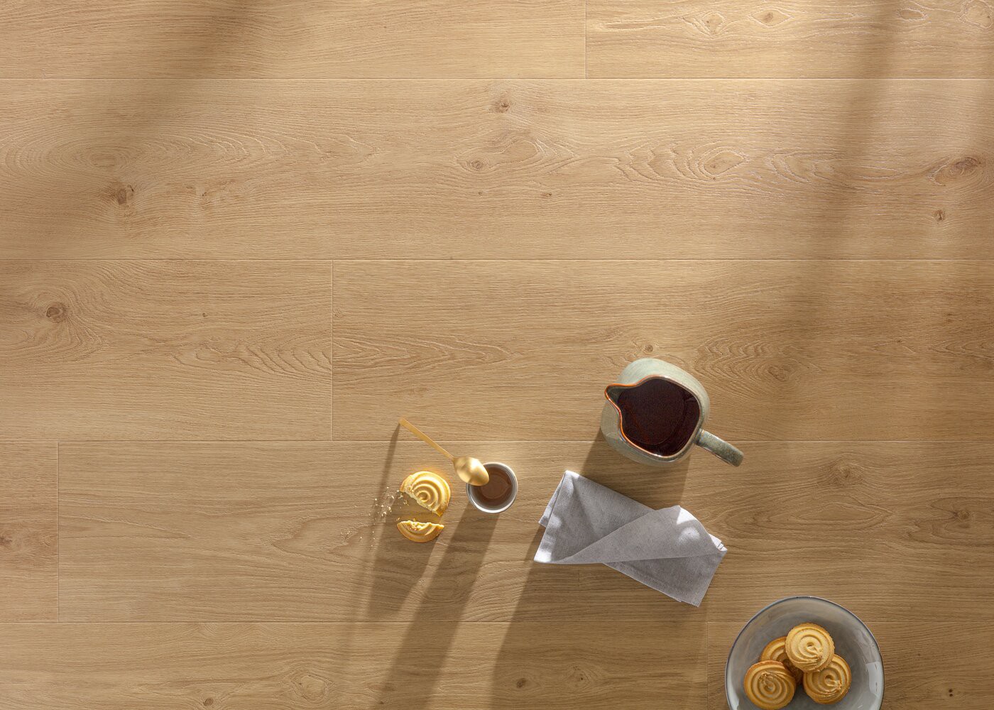 Vinyle rigide Ch&ecirc;ne Cider passage commercial 4.5x225x1524