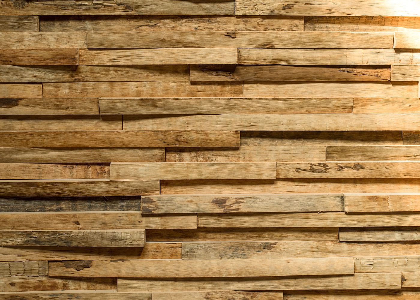 Bardage déstructuré Wood Lab en Aulne fabriqué à la main avec des résidus de bois