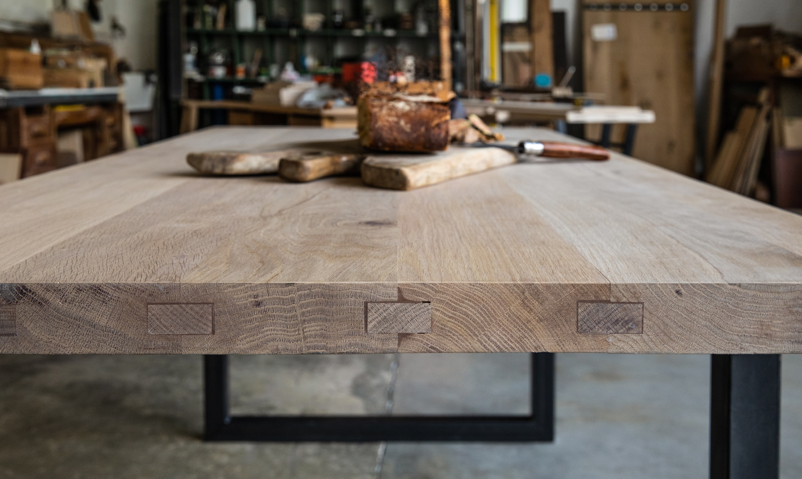 Planche de chêne massif 2,5 cm d'épaisseur – Brut de Table